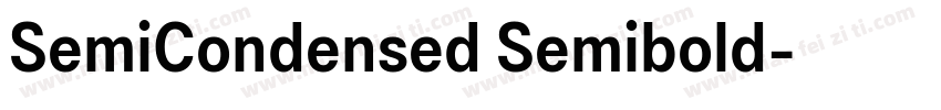 SemiCondensed Semibold字体转换